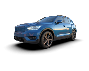 modern SUV arabası mavi ve koyu çizgili