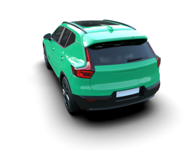 araba beyaz arkaplanda izole edildi 3 d illüstrasyon - 3 boyutlu görüntüleme