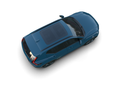 Siyah arka planda mavi bir araba. 3d oluşturma