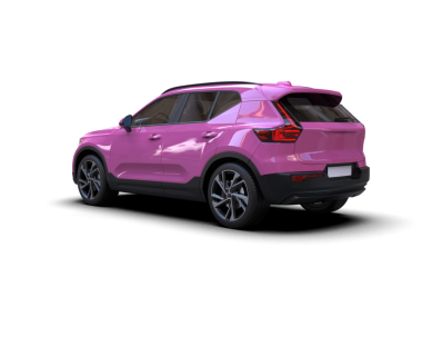 Arka planda SUV vagonu, 3 boyutlu görüntüleme