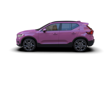 Beyaz stüdyo arka planında 3 boyutlu markasız bir SUV aracı görüntüsü.