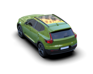 modern SUv beyaz arkaplanda izole edildi. 3 boyutlu görüntüleme