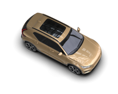 modern araba beyaz arka planda izole edildi. 3 boyutlu görüntüleme -