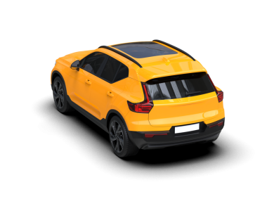 Gerçekçi araba arka planda izole edilmiş. 3d oluşturma