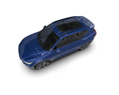 Siyah arka planda bir araba. 3d oluşturma