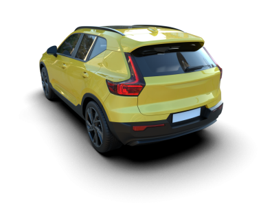 araba beyaz arkaplanda izole edildi