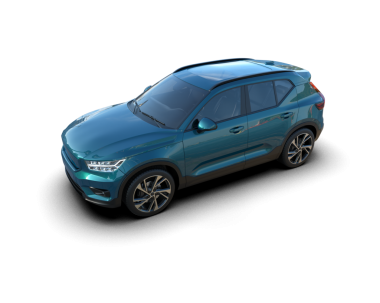 Siyah arka planda modern bir araba. 3d oluşturma