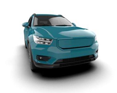 Gerçekçi modern mavi arazi aracı. yüksek kaliteli 3D görüntüleme