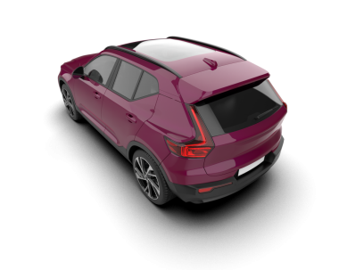 Gerçekçi cip. Beyaz arka planda bir araba. 3d oluşturma