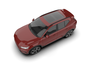 modern araba beyaz arkaplanda izole edilmiş 3 boyutlu görüntüleme