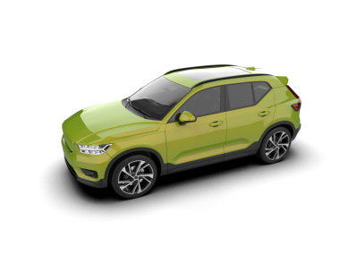 beyaz arka planda modern araba, 3 boyutlu görüntüleme