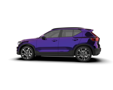 Gerçekçi bir SUV arabası. Arkadan bak. 3D görüntüleme - illüstrasyon