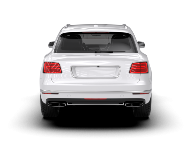 Beyaz arka planda beyaz lüks araba