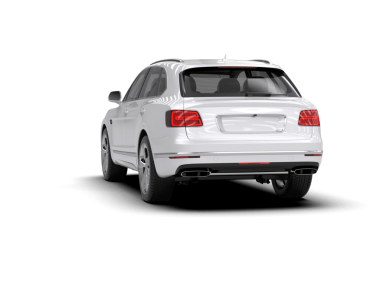 modern lüks SUV beyaz arka planda kırpma yolu ile izole