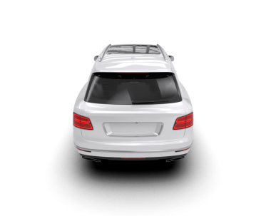 Siyah arka planda beyaz modern araba