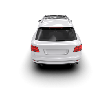 modern lüks araba beyaz izole