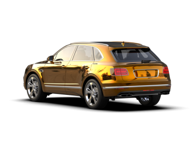 Modern araba beyaz arka planda izole edilmiş. 3 boyutlu - 3 boyutlu.