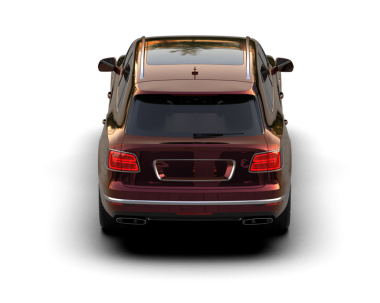 Arka planda lüks SUV vagonu var. 3D görüntüleme - illüstrasyon