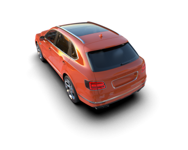 Araba arka planda izole. 3 Boyutlu Hazırlama.