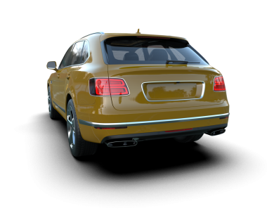 Siyah üzerine araba. yüksek çözünürlüklü 3d illüName