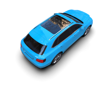 Siyah arkaplandaki bir arabanın 3 boyutlu görüntüsü.