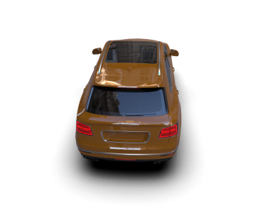 Araba siyah arka planda izole edilmiş. 3d illüstrasyon