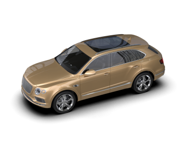 İzole edilmiş lüks bir arabanın 3 boyutlu çizimi