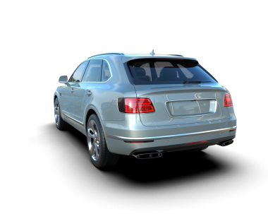 modern premium araba kırpma yolu ile beyaz arkaplanda izole