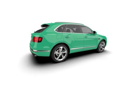 beyaz arkaplanda modern araba