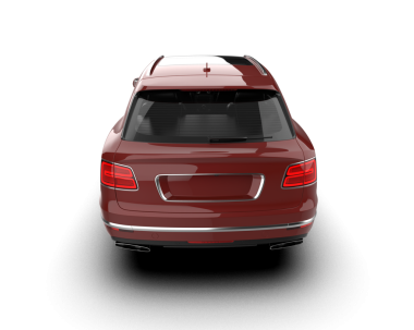 Beyaz arka planda modern lüks SUV arabası. 3 Boyutlu Hazırlama