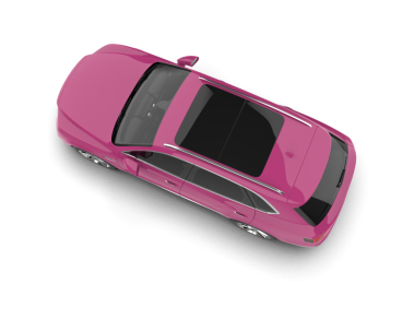 Beyaz arkaplanda izole edilmiş 3 boyutlu elektrikli araba görüntüsü