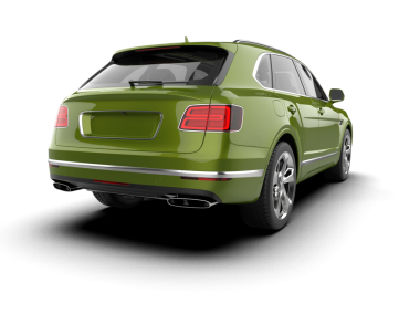 beyaz arka planda modern araba