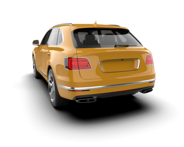 Arka planda lüks bir araba