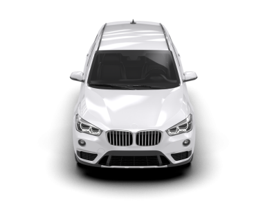 Arka planda izole edilmiş beyaz lüks araba.