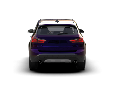 Arka planda izole edilmiş modern lüks araba. 3D görüntüleme - illüstrasyon