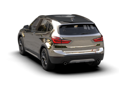 Beyaz bir arka plan üzerinde izole lüks araba