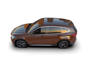 Beyaz arka planda modern bir araba. 3D görüntüleme - 3D görüntüleme