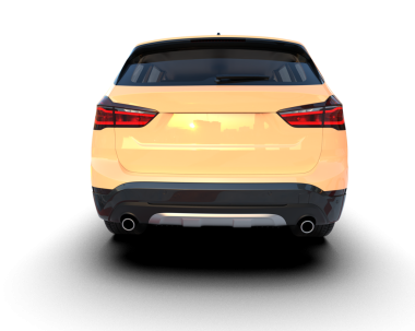 Modern lüks araba beyaz zemin üzerine.