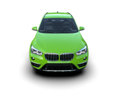 Modern yeşil spor araba beyaz arka planda izole edilmiş. 3d oluşturma