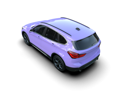 modern SUv siyah arkaplanda izole edildi