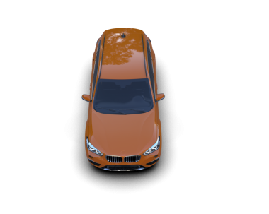 modern lüks araba siyah arka planda izole edilmiş, yansımalı.