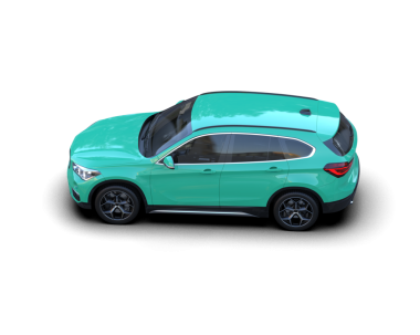 modern araba kırpma yolu ile beyaz arkaplanda izole.