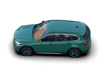 modern şehir arabası siyah üzerine izole