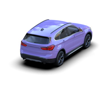 Araba beyaz arka planda izole edilmiş. 3d oluşturma