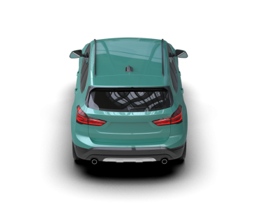 modern araba beyaz arkaplanda izole edildi