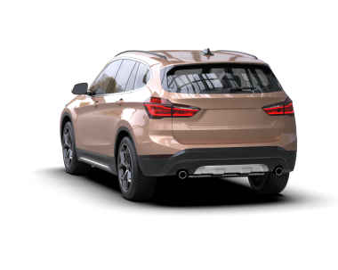 Beyaz stüdyo arka planında daha az genel bir SUV 'un 3 boyutlu tasarımı