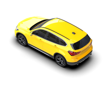 Modern araba arka planda izole edilmiş. 3d görüntüleme - kırpma yolu ile illüstrasyon