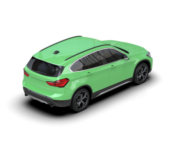 beyaz arka planda modern yeşil araba