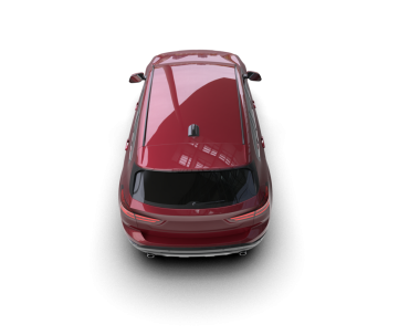 Modern araba arka planda izole edilmiş. 3d illüstrasyon -