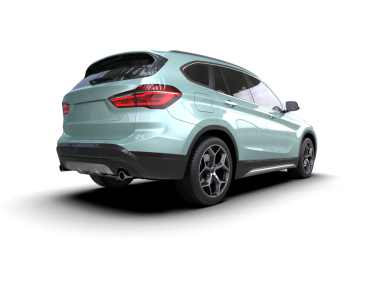 beyaz arka planda modern SUV arabası